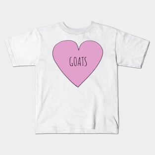 Love Goats Kids T-Shirt